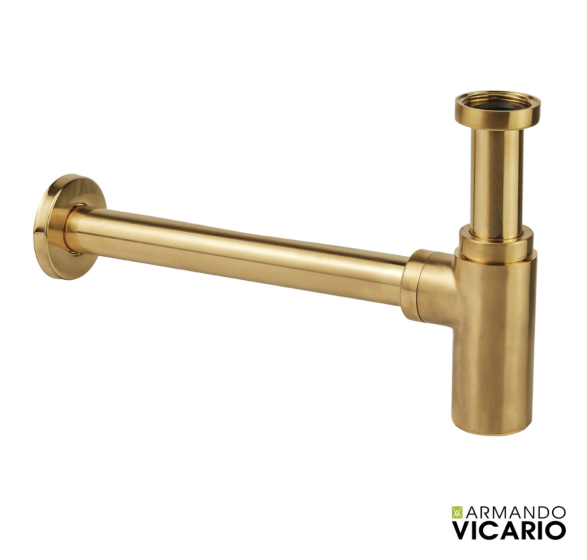 Armando Vicario Brushed Gold – Σιφώνι νιπτήρα χρυσό
